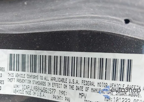 2017 Jeep Cherokee Altitude Fwd из США, поврежденный, VIN 1C4PJLAB0HW561577